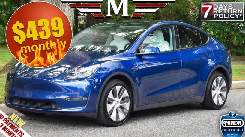 TESLA MODEL Y 2021 5YJYGDEE6MF267824 image